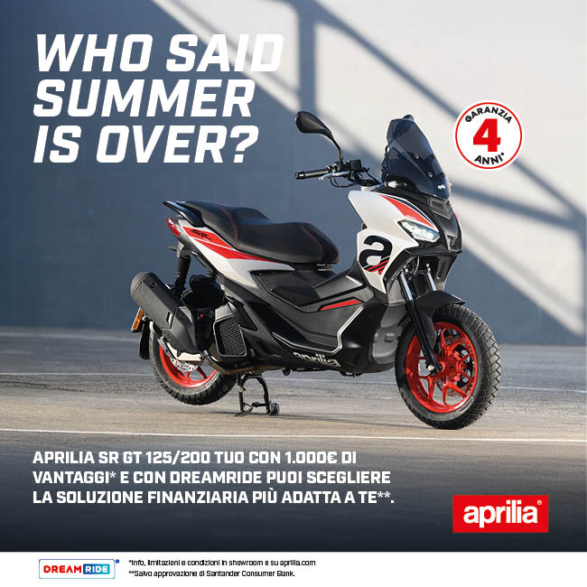 Promo Aprilia SRGT 125 BackTo dem2